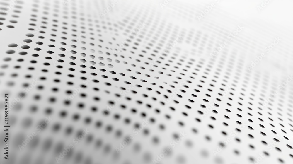 Poster subtle, minimalist dots and triangle grid background.