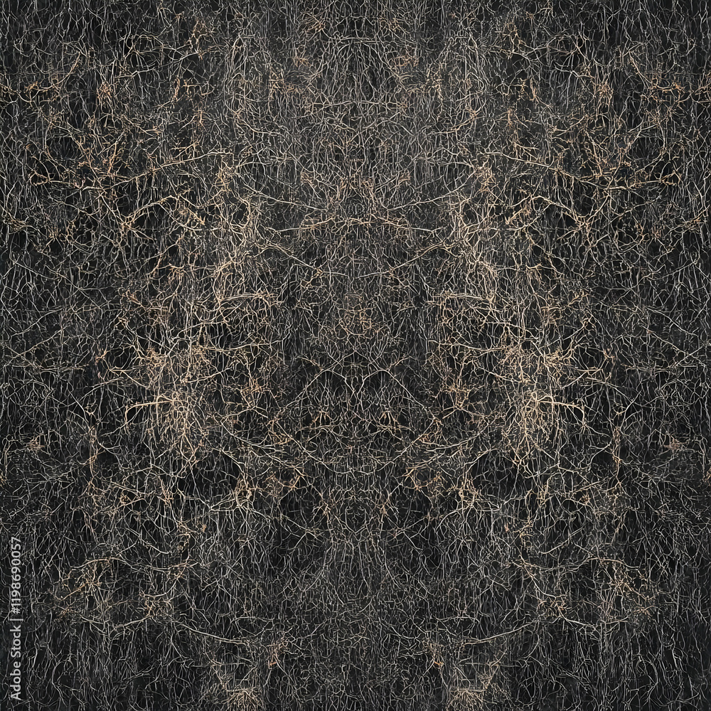 Aufkleber intricate abstract background displays complex network of thin lines resembling veins or cracks symm