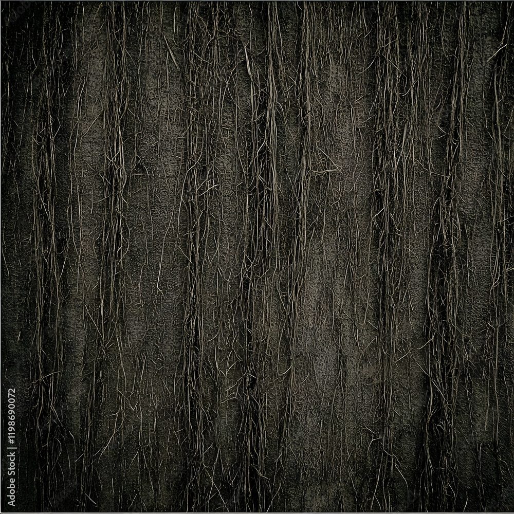 Poster dark textured surface with thin vines creates a moody, intricate background design for projects.