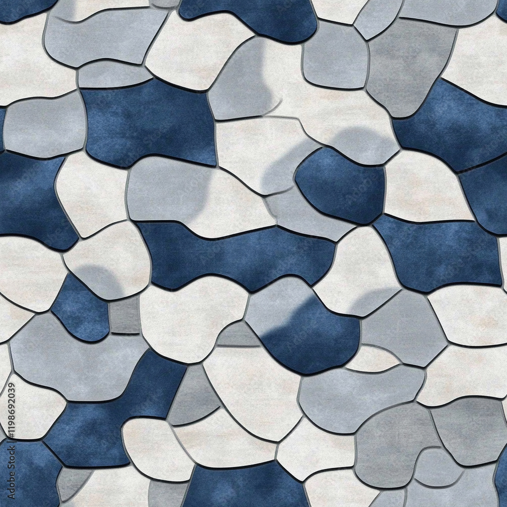 Poster digital air force camo texture, textured abstract pattern featuring blue and gray shapes creating mo