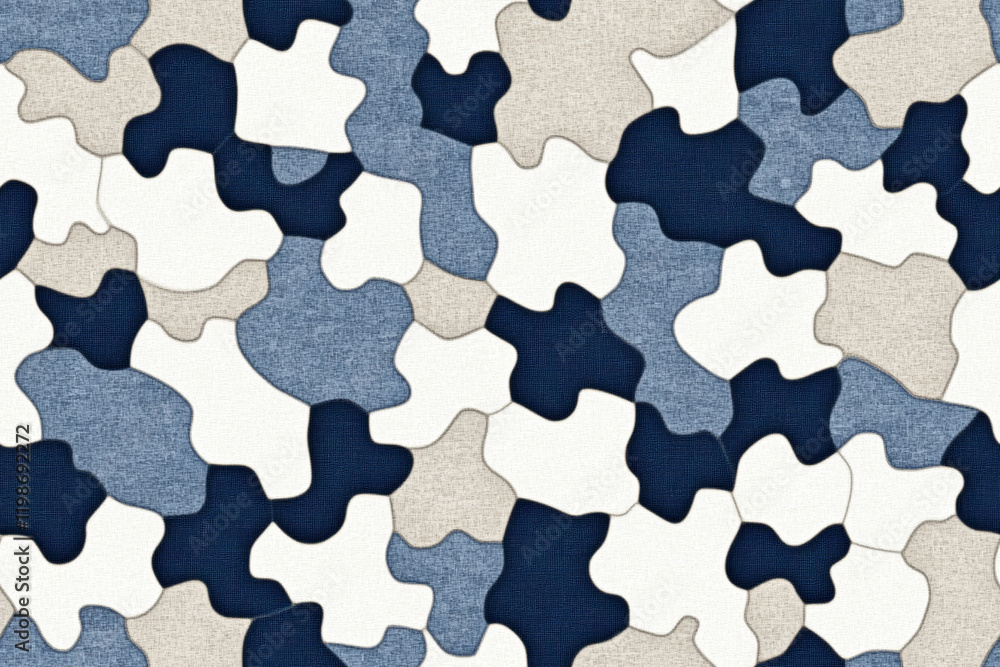 Poster digital air force camo texture, digital camouflage pattern featuring abstract shapes in blue and bei