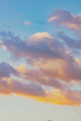 colorful sunset clouds background