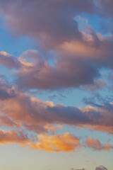 colorful sunset clouds background