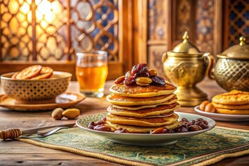 Ramadan Suhoor: Moroccan Rghayf Pancakes with Dates & Sweets