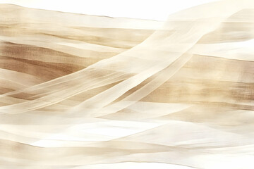 Abstract Background of Flowing Beige Fabric Creates an Elegant and Soft Texture