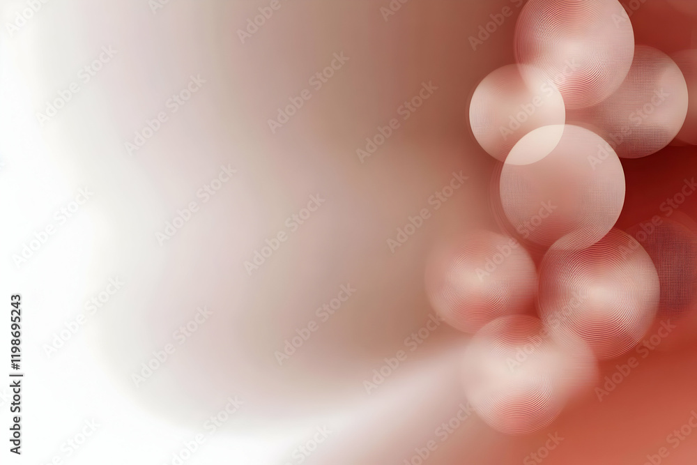 Poster abstract background showcases soft, blurred circles on a gradient backdrop.