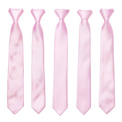 pink satin necktie 