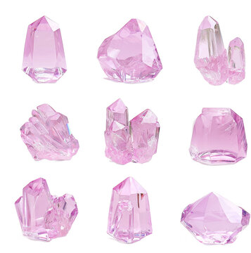 pink crystal diamond gem 