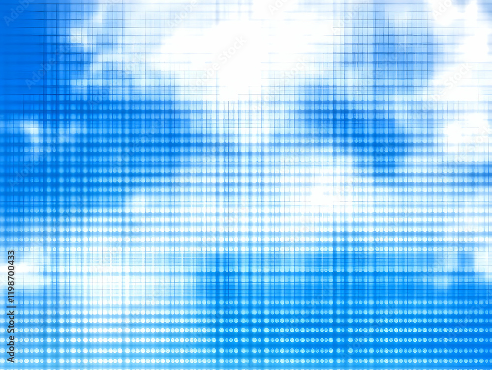 Poster abstract blue background creates a modern and technological feel with its grid and dot pattern