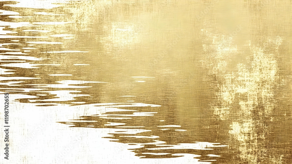 Poster abstract gold and white textured background creates elegant and stylish design for various projects
