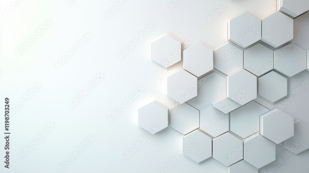 Poster hexagon shapes: abstract background with interconnected hexagon shapes forming a honeycomb pattern, 