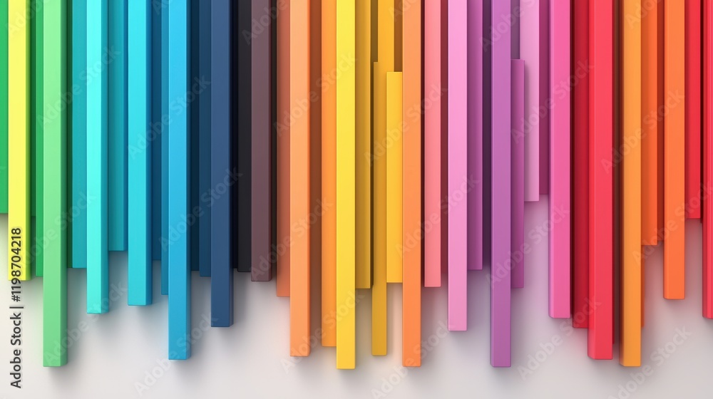 Poster abstract rainbow gradients: full spectrum rainbow gradient with a grainy texture, creating a vibrant