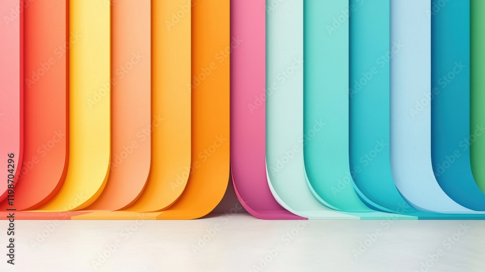 Poster abstract rainbow gradients: smooth rainbow gradient with a subtle noise overlay, perfect for a cheer