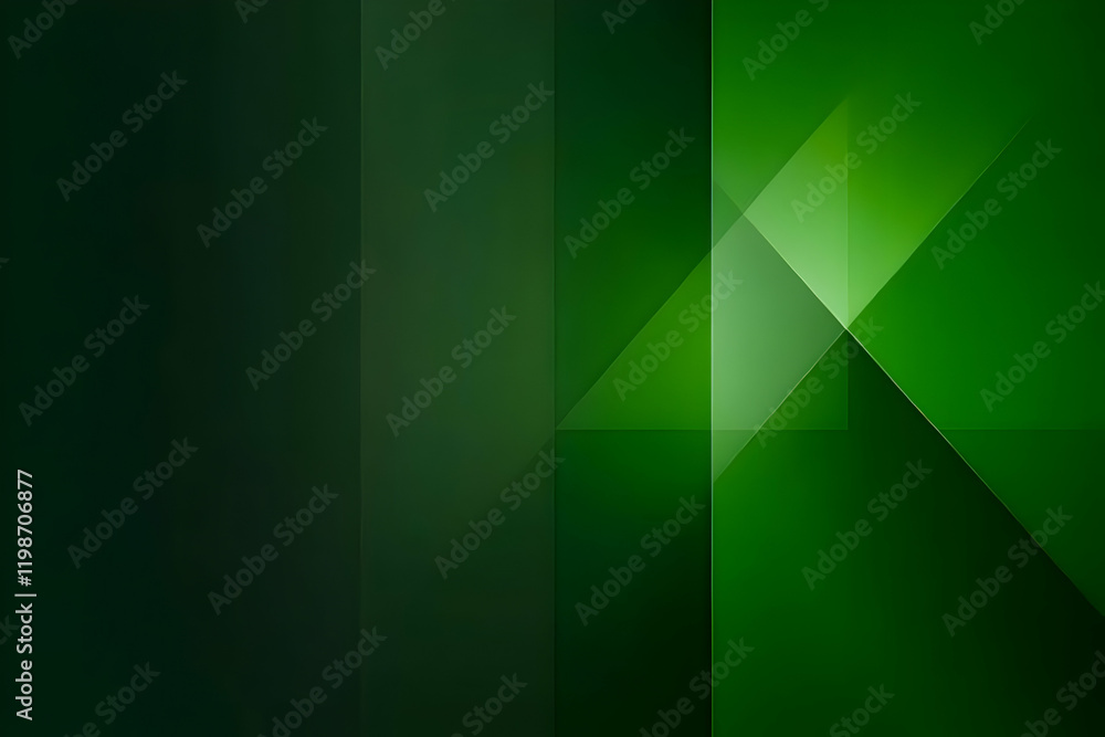 Aufkleber abstract green geometric background creates a dynamic and modern feel with subtle light effects