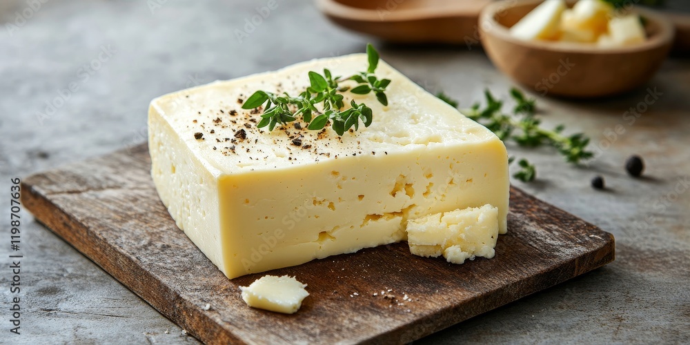 Poster delight in preparing breakfast with cheese as you craft a delicious morning meal. experience the joy