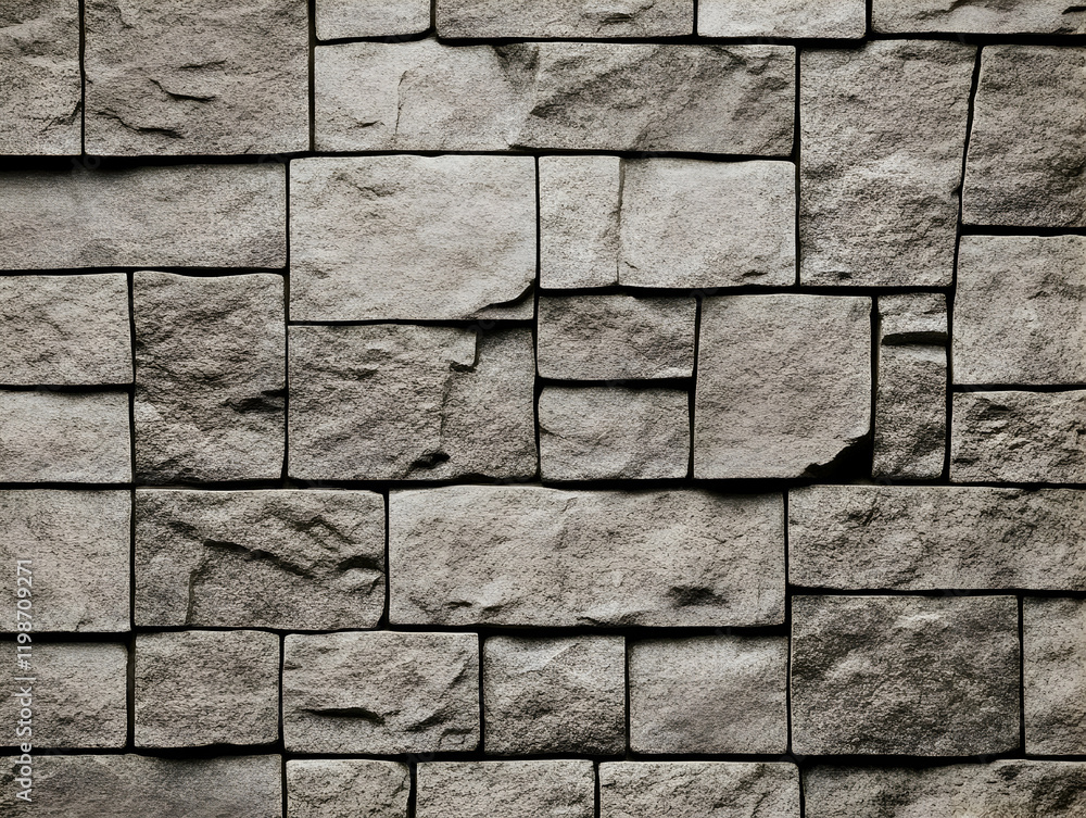 Poster rough stone wall texture creates a rustic and natural background design element with detailed textur
