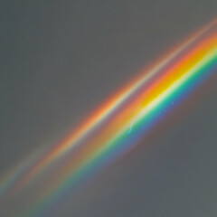 Fototapeta premium Rainbow Colors Streaks Across Gray Sky Creates Vivid Atmospheric Display