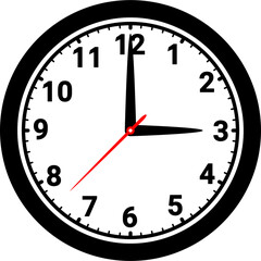 vector of a clock. time, hour, minute, second, symbol, icon