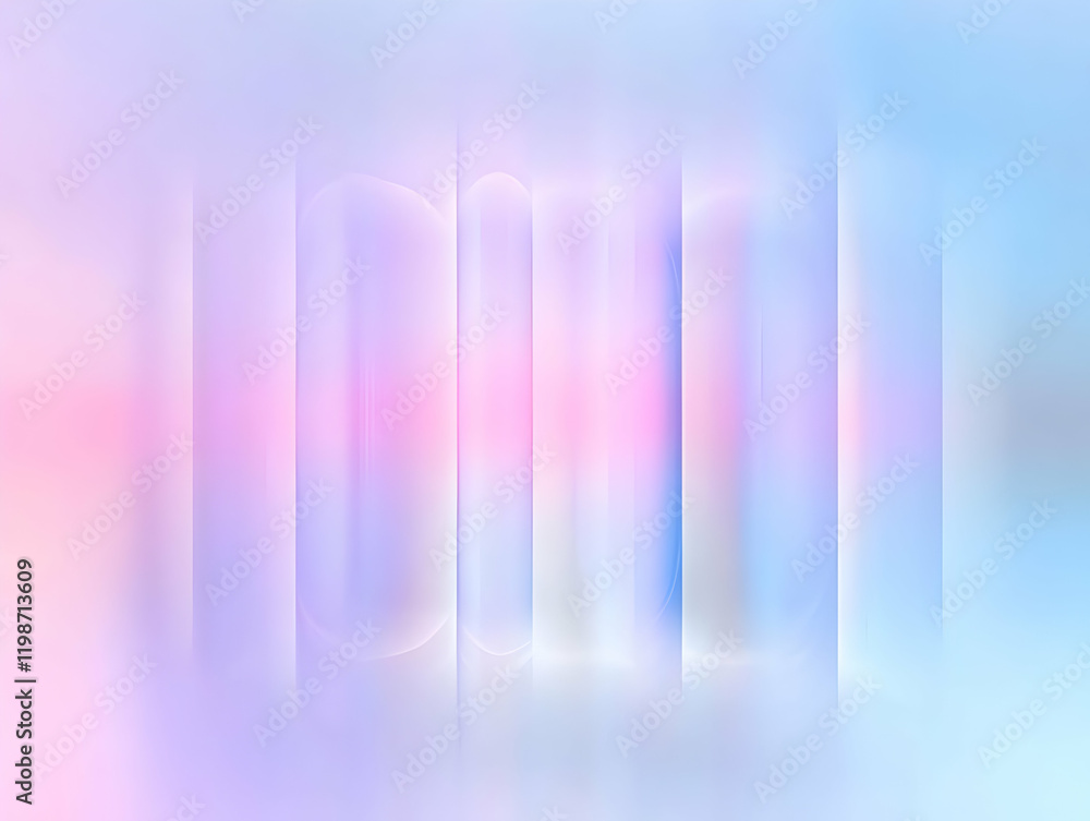 Poster abstract background creates soft pastel hues with subtle curves and vertical lines gently blending