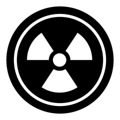 radiation symbol isolated on transparent background