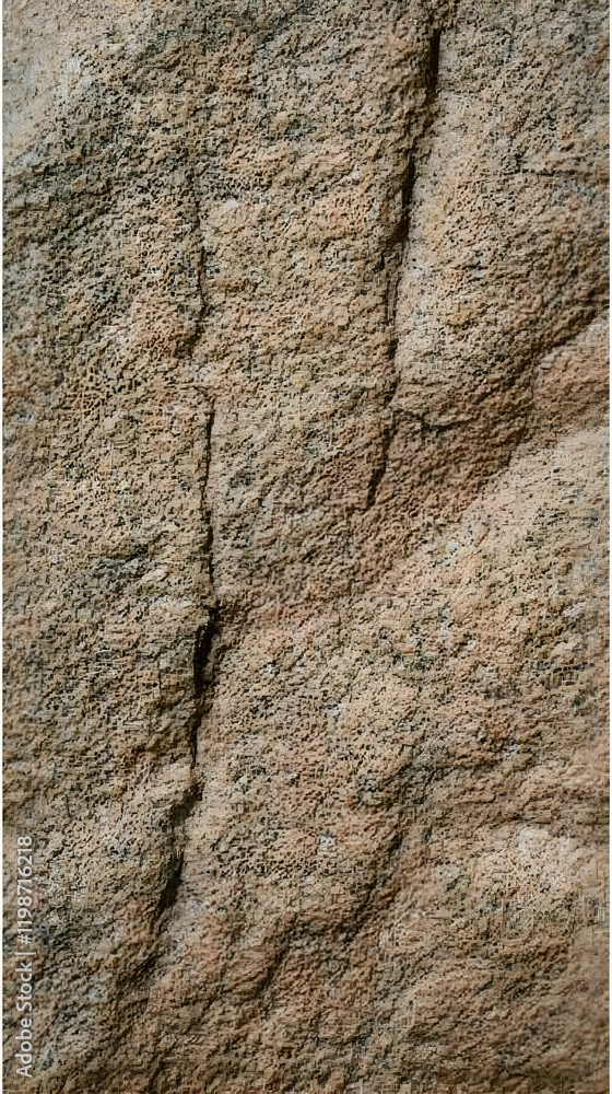 Aufkleber rough textured rock surface with cracks and natural patterns forms a grunge background texture.