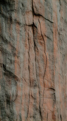 Rough Rock Face Texture Shows Cracks and Natural Formation in Earth Tones