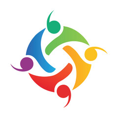 Fototapeta premium Community, network and social icon 