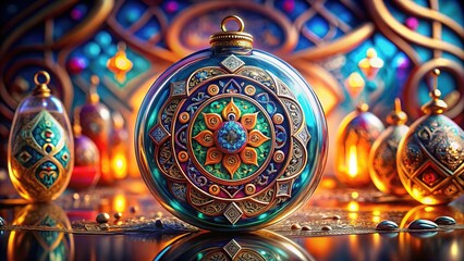 Fototapeta premium Islamic Greek Amulet Evil Eye Protection - Jewelry Design