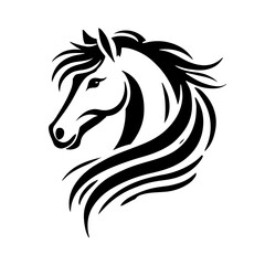 Elegant Horse Silhouettes in Vector Format