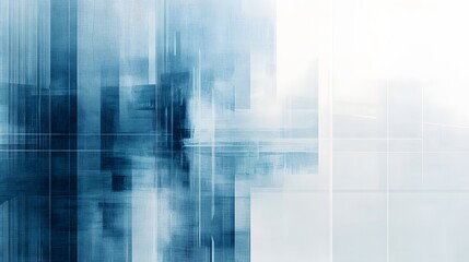 Obraz premium Abstract Blue and White Geometric Pattern Design