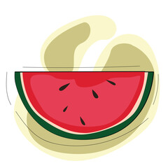 slice of watermelon.watermelon slice, Palestine symbol.