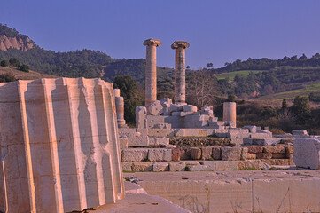 Temple of Artemis at Sardes Lydia Ancient City in Salihli, Manisa, Turkey