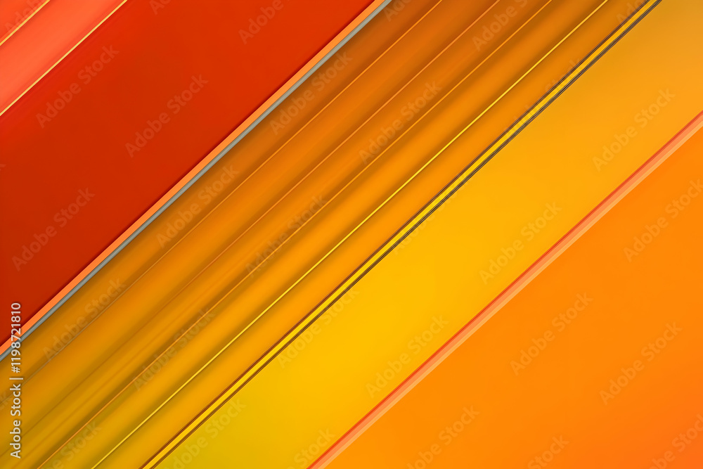 Poster abstract orange and yellow diagonal stripes background design creates modern and dynamic visual