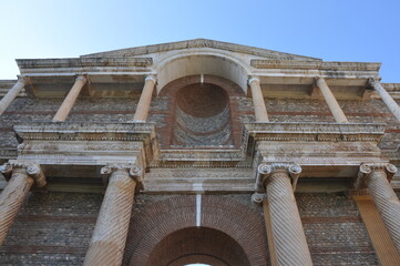 Ancient ruins in Sardes Lydia Ancient City in Salihli, Manisa, Turkey