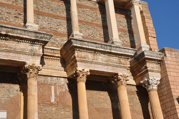 Ancient ruins in Sardes Lydia Ancient City in Salihli, Manisa, Turkey