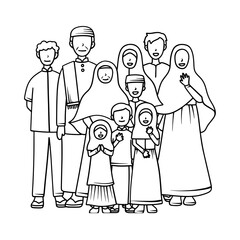a muslim family portrait