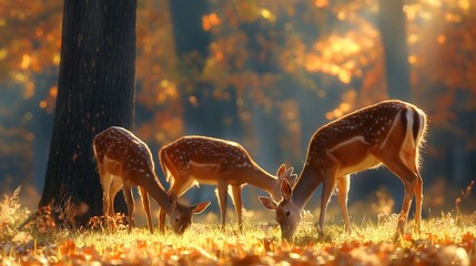 Deer in the forest 