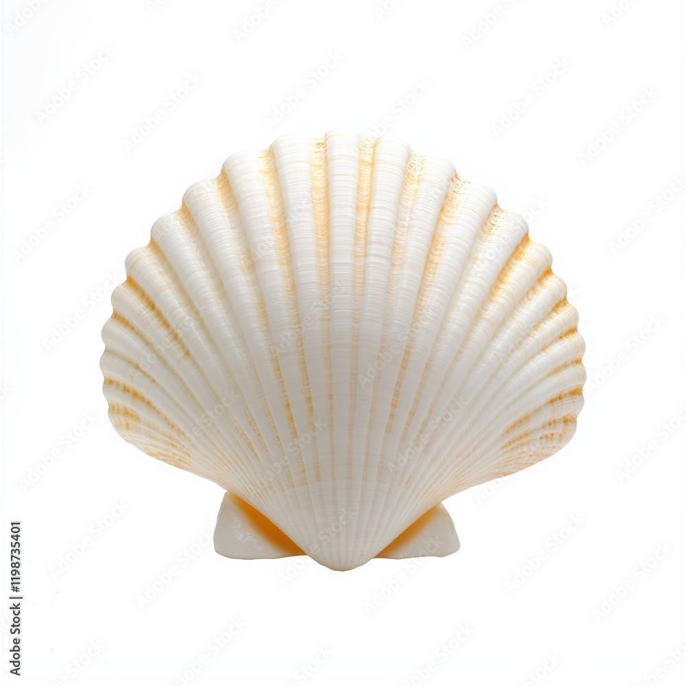 Poster seashell isolated on white background