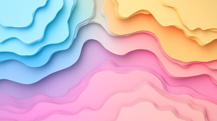 Dynamic Colorful Gradients. A mesmerizing abstract artwork featuring fluid, overlapping shapes with soft transitions between hues