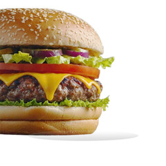 hamburger with no background