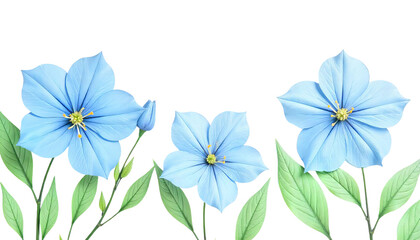 Naklejka premium Delicate Blue Forget-Me-Not Flowers