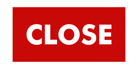 illustration of close icon on red background