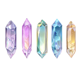 rainbow holographic diamond gem crystal chunk