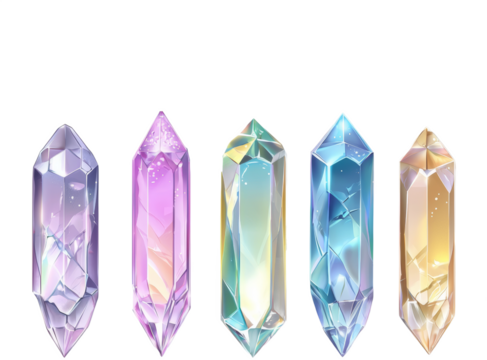 rainbow holographic diamond gem crystal chunk