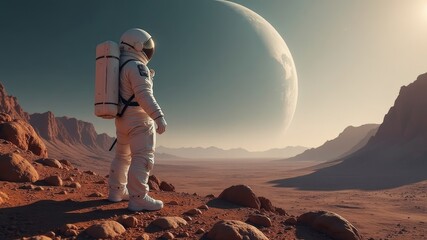 astronaut on mars full length