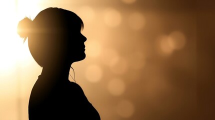 silhouette of a woman