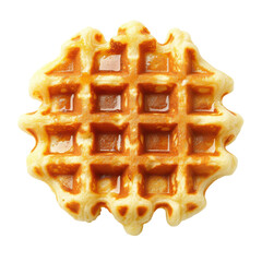 Delicious Waffles on transparent background.