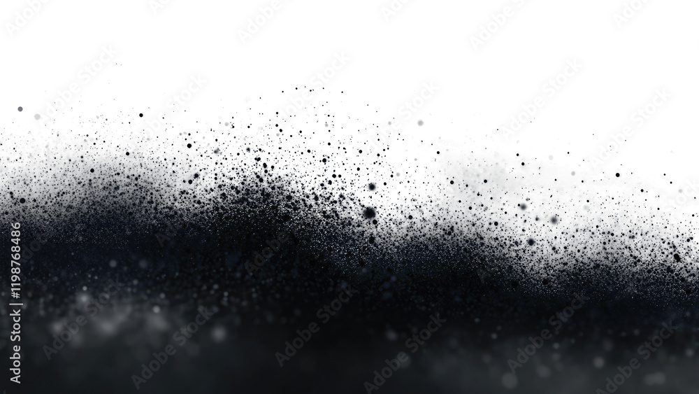 Aufkleber png abstract fluid noise and grainy with soft and noise edges background black white.