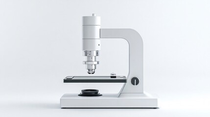 Microscope Close-Up: A Glimpse into Scientific Exploration - Modern Laboratory Equipment for Research and Discovery in Biology, Medicine, and More