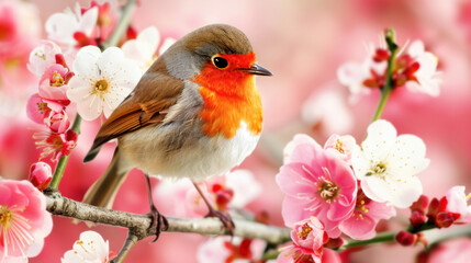 Spring Awakening: Nature Rejuvenates with Blossoming Flowers and Reviving Wildlife.